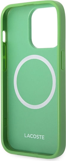 Lacoste Iconic Petit Pique Magsafe Back Cover Πλαστικό Πράσινο (iPhone 14 Pro Max)