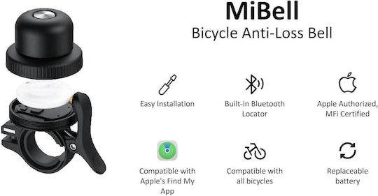 MiLi MiBell Apple Find My Μαύρο
