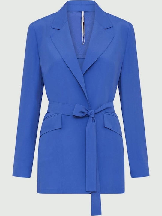 Marella Blazer Γυναικείο Σακάκι Cornflower