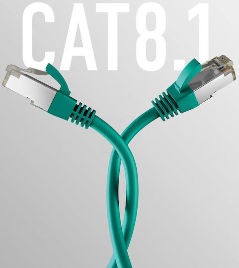 EFB S/FTP Cat.8.1 Καλώδιο Δικτύου Ethernet 0.5m Πράσινο