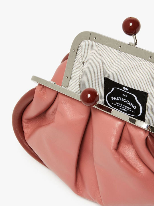 Leder Damentasche Umhängetasche Rosa