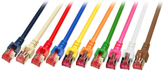 EFB S/FTP Cat.6 Gigabit Network Cable Ethernet 1m Red