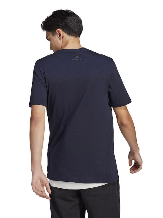 Adidas Men's Athletic T-shirt Short Sleeve BLUE