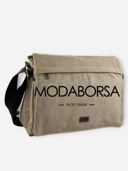 RCM Messenger Geantă pentru laptop 15.6" în culoarea Bej 17312-057