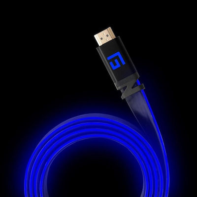 Floating Grip Cable HDMI male - HDMI male 3m Μπλε