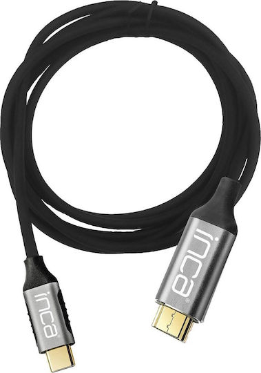 Inca HDMI 1.4 High Speed 1080p 120Hz Cable HDMI Male - USB-C Male 2m Black