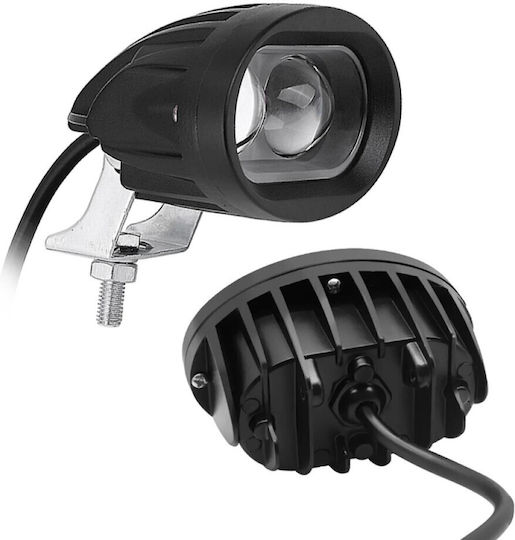 Autoline Στρογγυλός Προβολέας Αυτοκινήτου LED 20W με Λευκό Φωτισμό 1τμχ