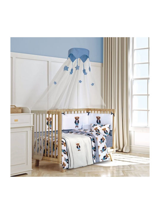 Greenwich Polo Club Blanket Nursery Swaddling Blankets Waffle White White - Dark Blue 75x110cm