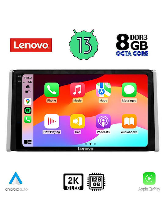 Lenovo Car Audio System for Toyota RAV 4 2019> (Bluetooth/USB/AUX/WiFi/GPS/Apple-Carplay/Android-Auto) with Touch Screen 10"