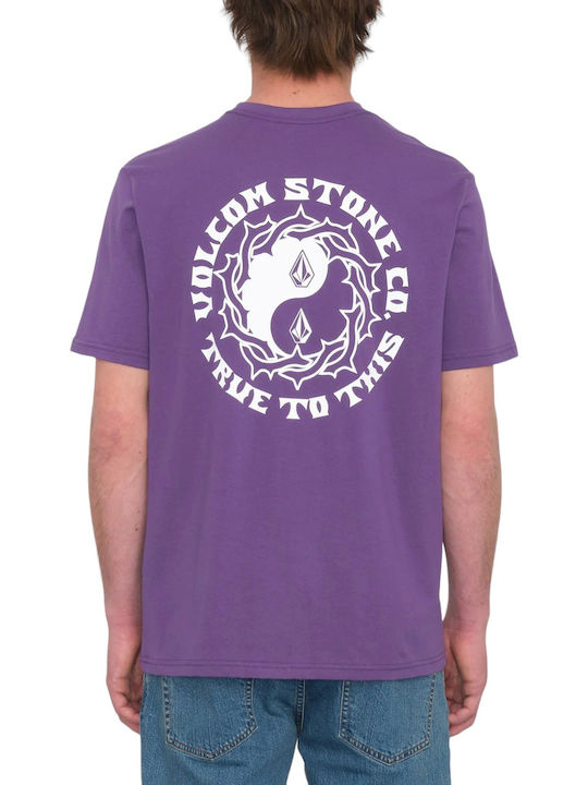 Volcom Men's Short Sleeve T-shirt Purple