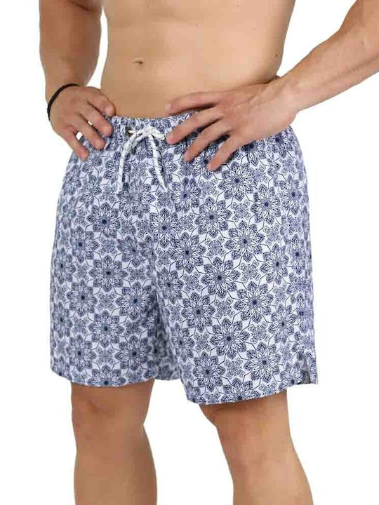 Men's Swimwear Shorts Blue Floral