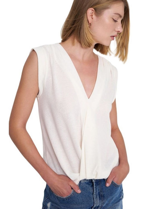 Ale - The Non Usual Casual Women's Blouse Sleeveless White