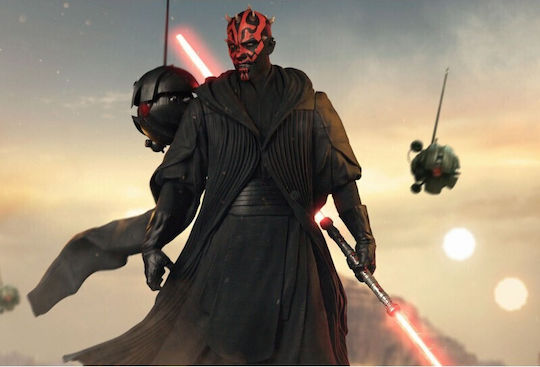 Darth Maul Auf Leinwand 80x50 cm