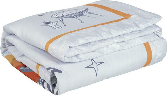 Das Home Βρεφικό Κουβερλί Microfiber Κίτρινο|γκρι|μπλε 110x150cm