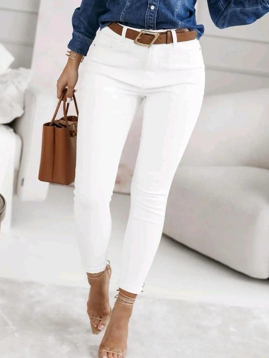 Damen Stoff Hose White