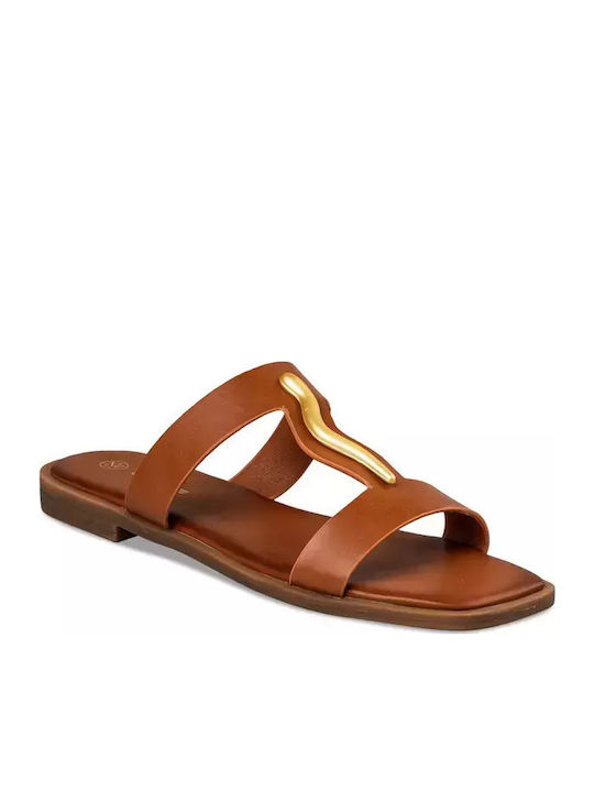 Women's Flat Sandals Tabac Brown
