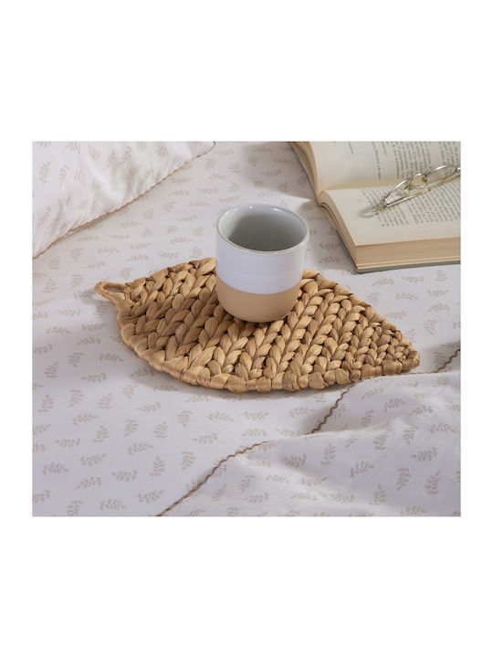 Nef-Nef Homeware Bettwäsche-Set Überdoppel 240x270cm. Amaranda Beige 4Stück