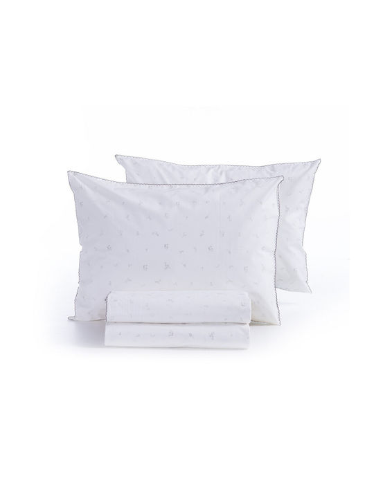 Nef-Nef Homeware Сет Чаршафи 240x270см. Perfection Бял 4бр