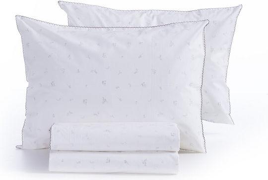 Nef-Nef Homeware Perfection Σετ Σεντόνια Υπέρδιπλα 240x270εκ. White (4τμχ)