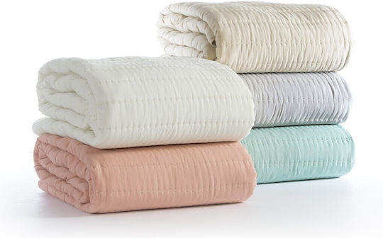 Nef-Nef Homeware Colorfull Покривало Кингсайз Микрофибър Сив 230x240см