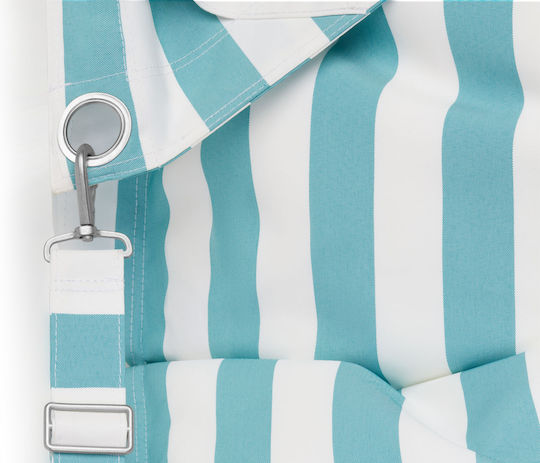 Пуф Болстър Водоустойчива Buggle-up Stripe Светлосин 132x132x185см