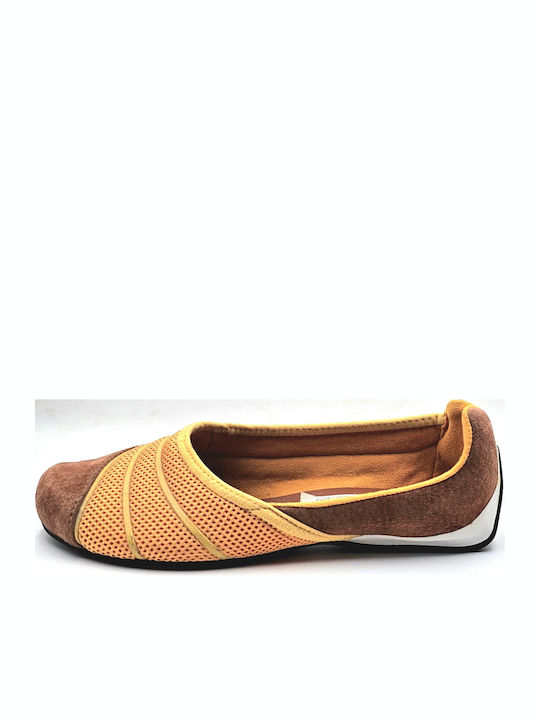 Women's Sneaker-Style Ballerina Shoes Orange