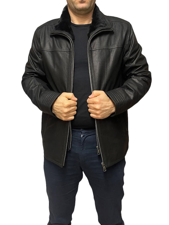 CLIFORT MEN'S LEATHER JACKET BLACK