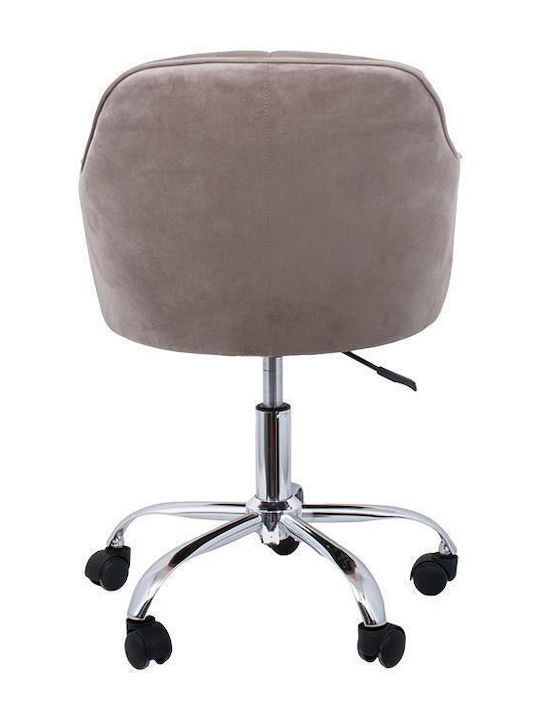 1819 Office Chair with Fixed Arms Coffee Fylliana