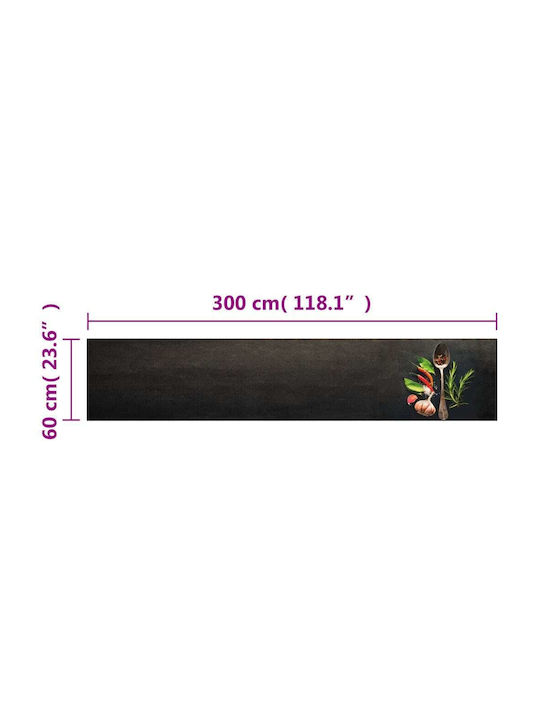 vidaXL Kitchen Mat Runner with Anti-slip Underlay Spices 60x300εκ.