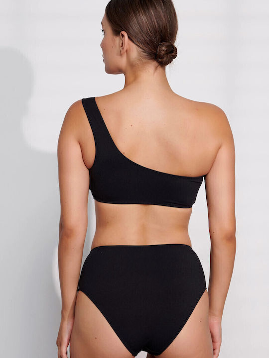 Bikini Slip Ψηλόμεσο Μαύρο