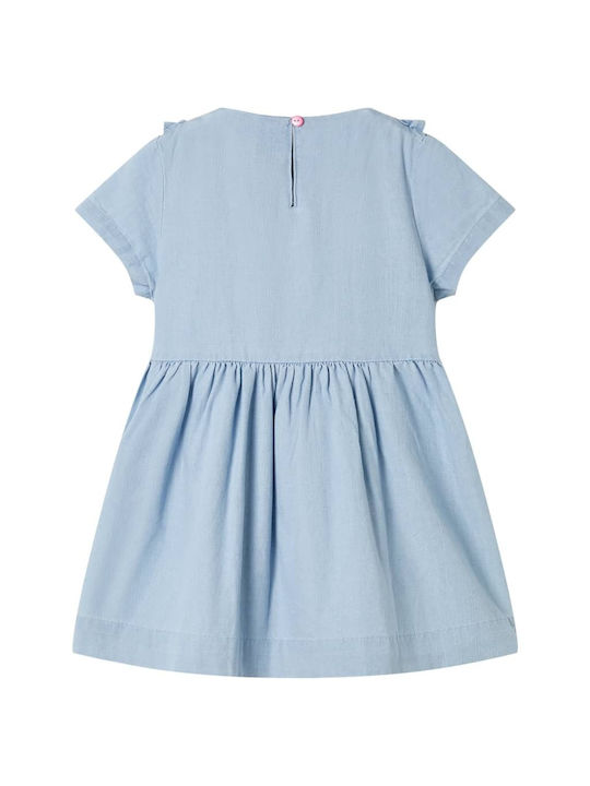 vidaXL Girls Dress Soft Blue