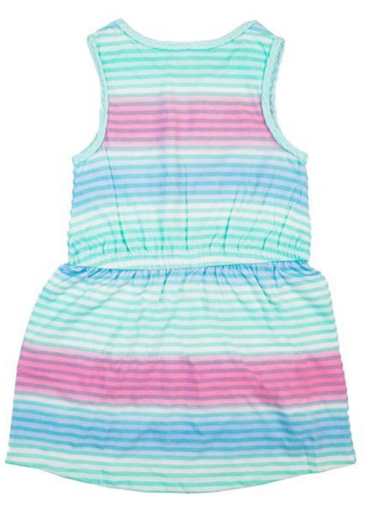 Disney Minnie Kids Dress Striped Turquoise