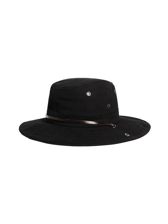 Emerson Fabric Men's Hat Safari Style Black