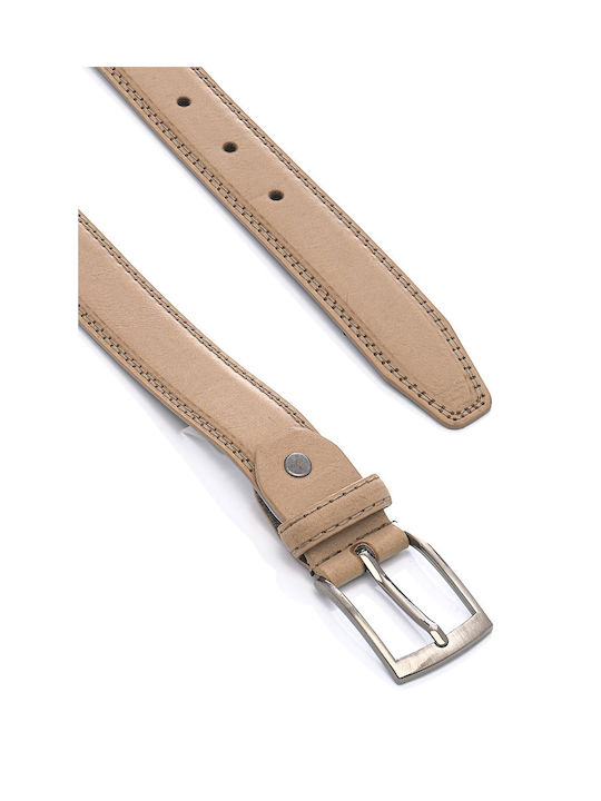 Unounouno Men's Leather Belt Brown