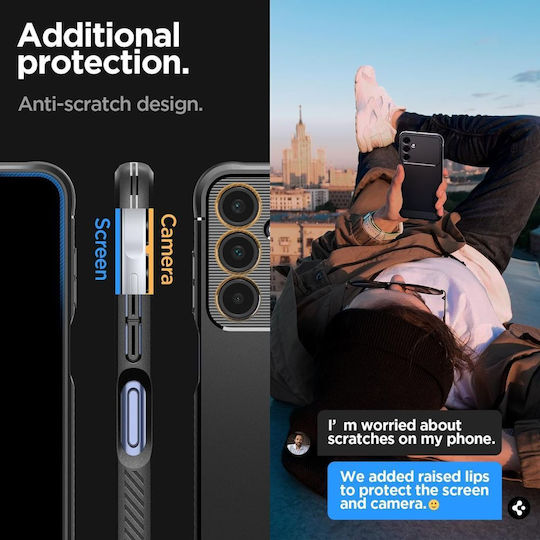 Spigen Rugged Armor Back Cover Silicone 2mm Black (Samsung Galaxy A25 5G)