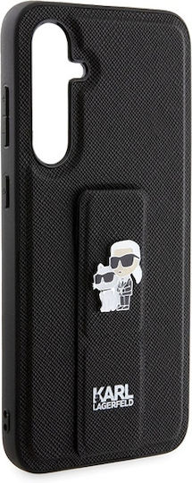 Karl Lagerfeld Saffiano Karl&choupette Задна корица Пластмаса Черен (Galaxy S23 FE)