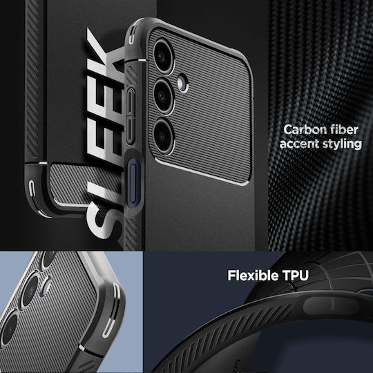 Spigen Rugged Armor Back Cover Silicone 2mm Black (Samsung Galaxy A25 5G)