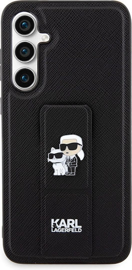 Karl Lagerfeld Saffiano Karl&choupette Задна корица Пластмаса Черен (Galaxy S23 FE)
