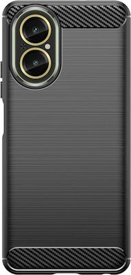 Techsuit Carbon Back Cover Silicone Black (Realme C67 4G)