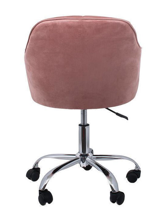1819 Office Chair with Fixed Arms Pink Fylliana