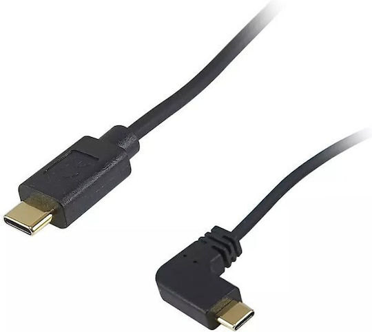 Equip USB 2.0 Cable USB-C male - USB-C Μαύρο 1m 128889