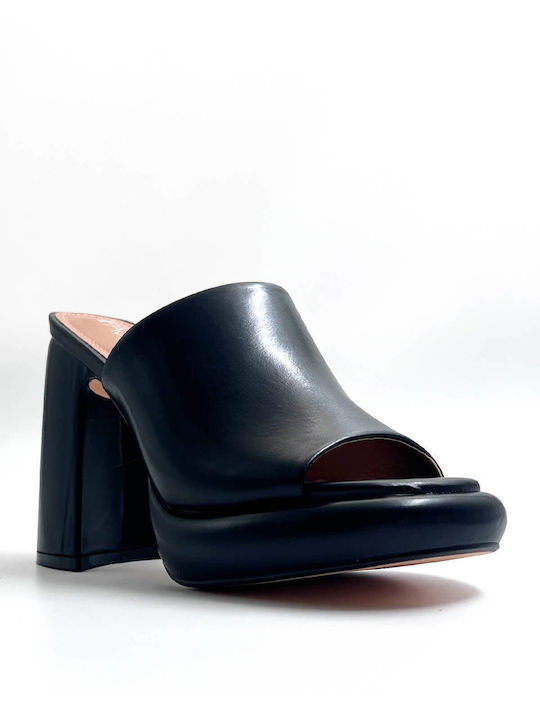 Favela Heel Mules Black