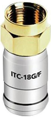 Audioquest Convertor Conector F masculin în Conector F feminin Aur 1buc (ITC-18G/F)