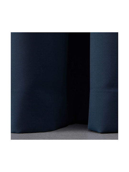 Saray Home Κουρτίνα με Τρέσα Μπλε 140x280εκ.