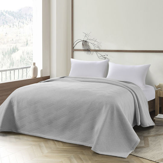 Beauty Home Pătură Piqué Simplă 170x270 cm Gri 11175MO-GRI