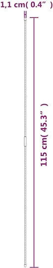 vidaXL Plant Support Rods 11mmx115cm from Steel Set of 30pcs
