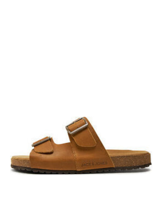 Leder Herrensandalen in Braun Farbe