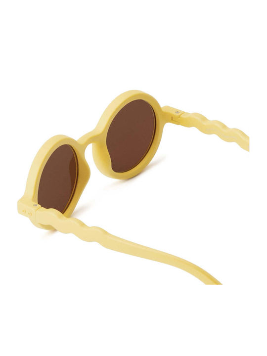 Olivio & Co Στρογγυλά Παιδικά Γυαλιά Ηλίου με Polarized Φακό Κίτρινα