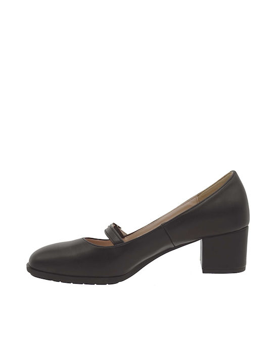 Pumps with Barrette Smart Cronos - BLACK (cronos-6971 BLACK MAT)