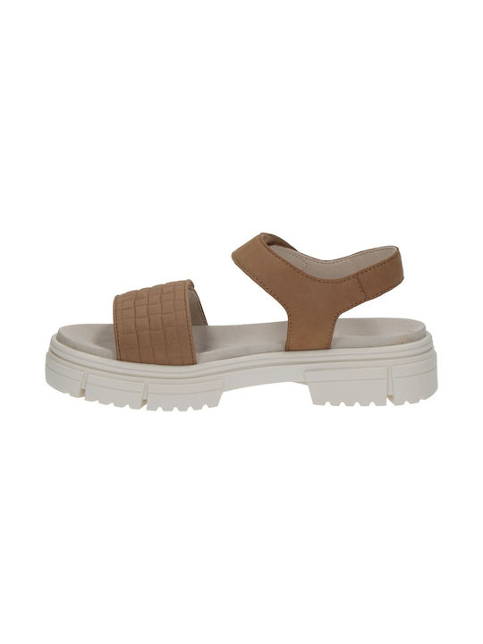 Women's Platforms Caprice - Almond Nubuc (caprice-9-28707-20-420 Almond Nubuc)